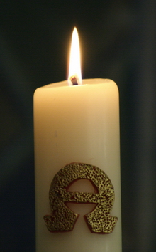 The 2009 St Margaret’s Paschal candle